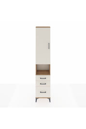 Arges Dolap 4 Raflı 3 Çekmeceli Tek Kapaklı 44x30x221 Çam-Aytaşı