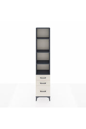 Arges Dolap 4 Raflı 3 Çekmeceli 44x30x221 Antrasit-Aytaşı