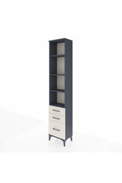 Arges Dolap 4 Raflı 3 Çekmeceli 44x30x221 Antrasit-Aytaşı