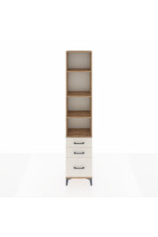 Arges Dolap 4 Raflı 3 Çekmeceli 44x30x221 Çam-Aytaşı