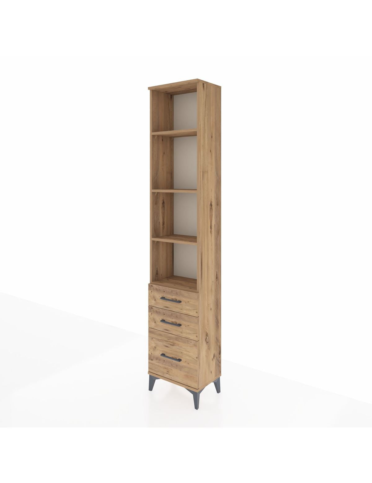 Arges Dolap 4 Raflı 3 Çekmeceli 44x30x221 - S28M176V9A