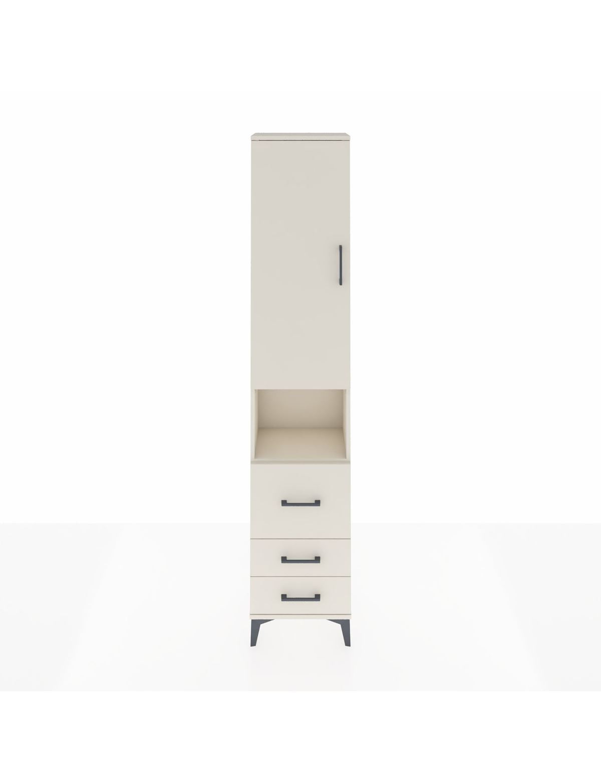 Arges Dolap 3 Raflı 3 Çekmeceli Tek Askılı 44x30x221 Aytaşı-Aytaşı