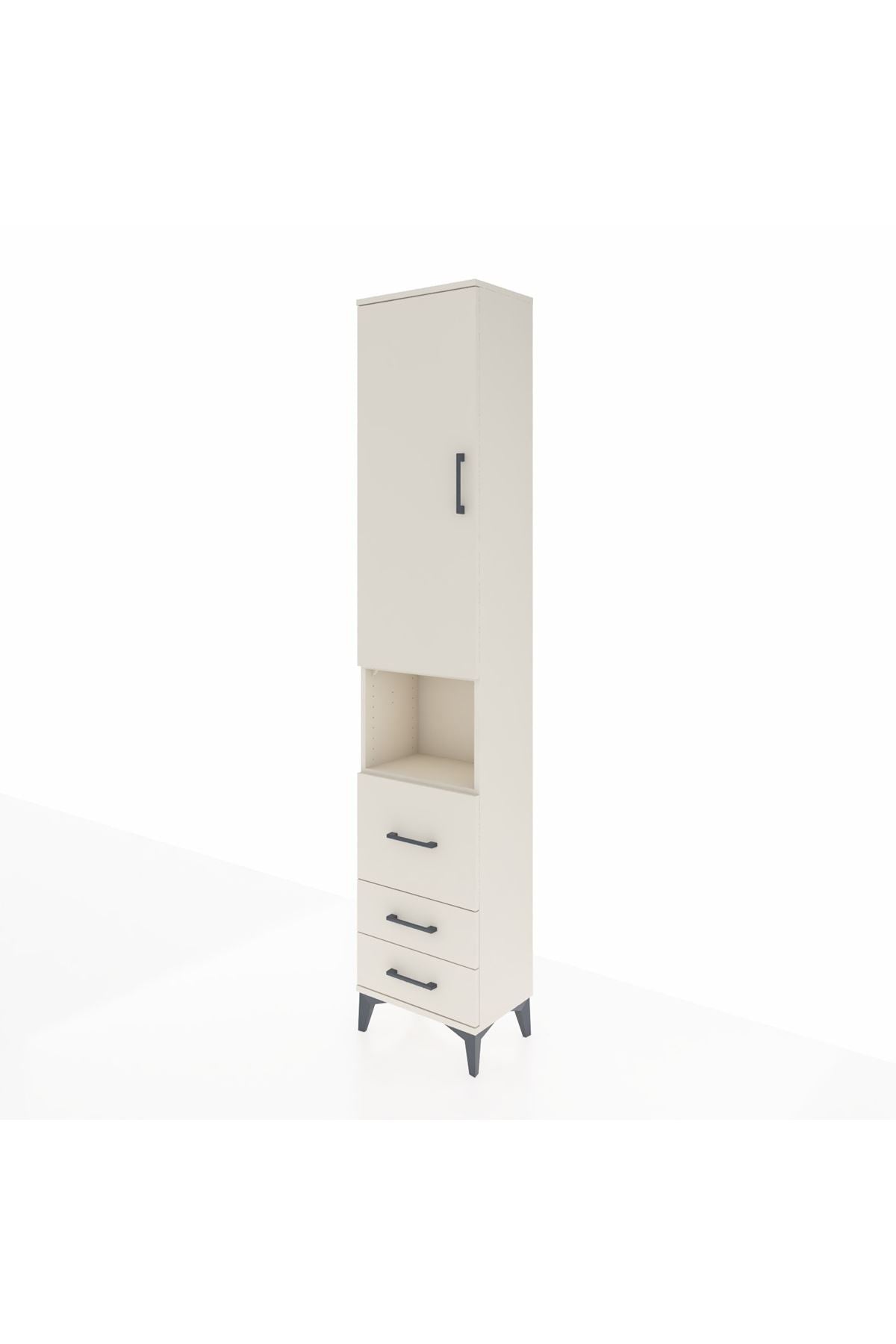 Arges Dolap 3 Raflı 3 Çekmeceli Tek Askılı 44x30x221 Aytaşı-Aytaşı