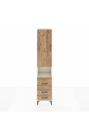 Arges Dolap 3 Raflı 3 Çekmeceli Tek Askılı 44x30x221 Aytaşı-Çam