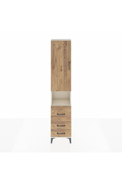 Arges Dolap 4 Raflı 3 Çekmeceli Tek Kapaklı 44x30x221 Aytaşı-Çam