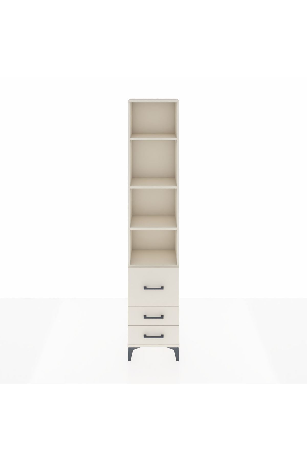 Arges Dolap 4 Raflı 3 Çekmeceli 44x30x221 Aytaşı-Aytaşı