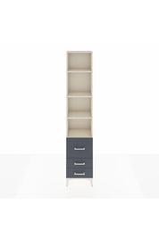 Arges Dolap 4 Raflı 3 Çekmeceli 44x30x221 Aytaşı-Antrasit