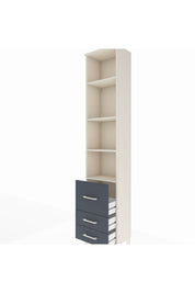 Arges Dolap 4 Raflı 3 Çekmeceli 44x30x221 - S28M179V2A
