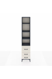 Arges Dolap 4 Raflı 3 Çekmeceli 44x30x221 Antrasit-Aytaşı