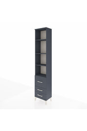 Arges Dolap 4 Raflı 3 Çekmeceli 44x30x221 Antrasit-Antrasit