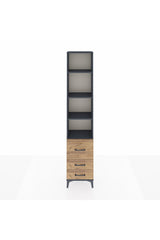 Arges Dolap 4 Raflı 3 Çekmeceli 44x30x221