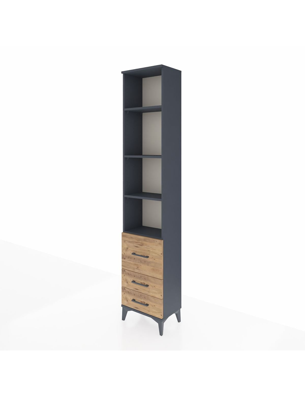 Arges Dolap 4 Raflı 3 Çekmeceli 44x30x221 - S28M179V6A