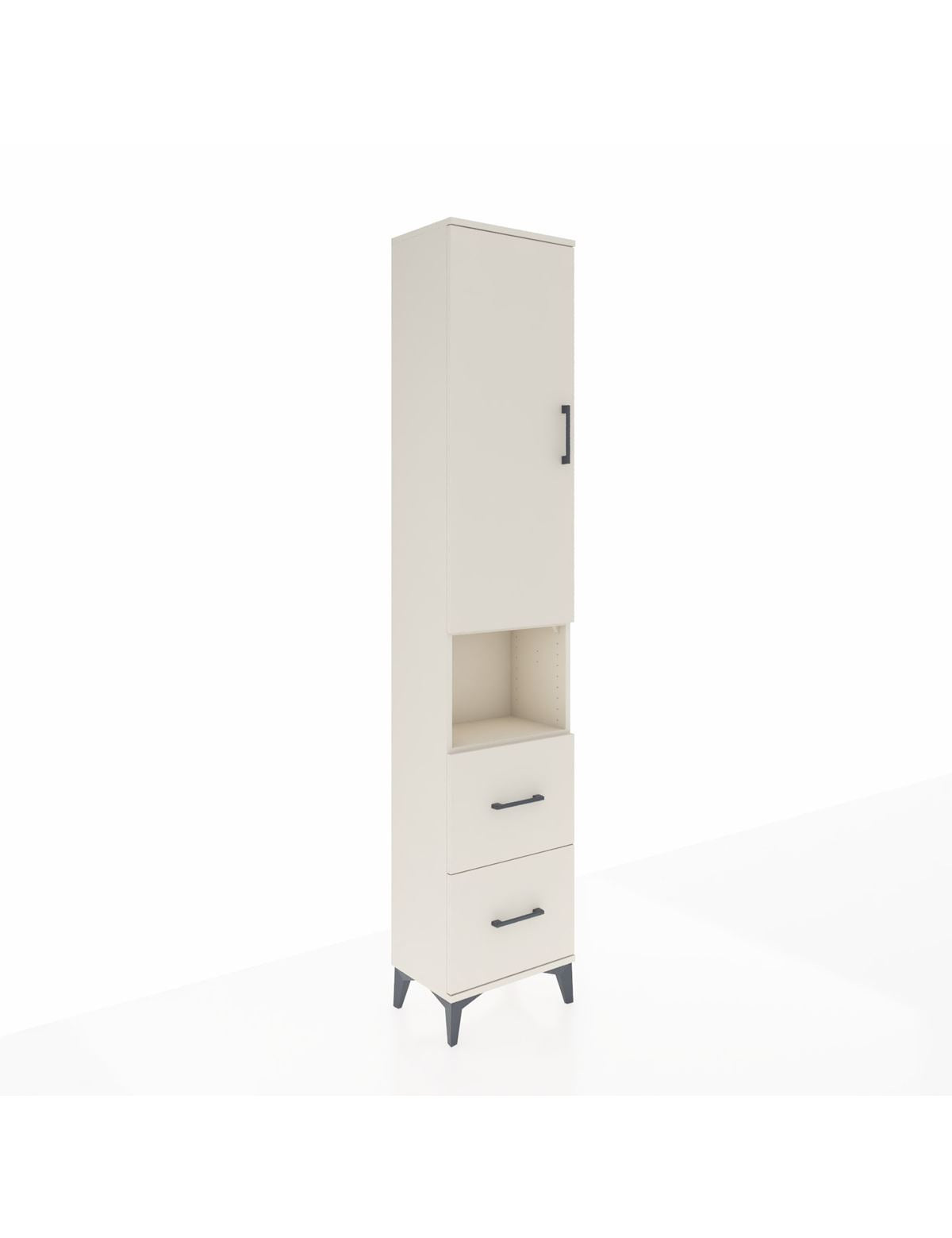 Arges Dolap 3 Raflı 2 Çekmeceli Tek Askılı 44x30x221 Aytaşı-Aytaşı