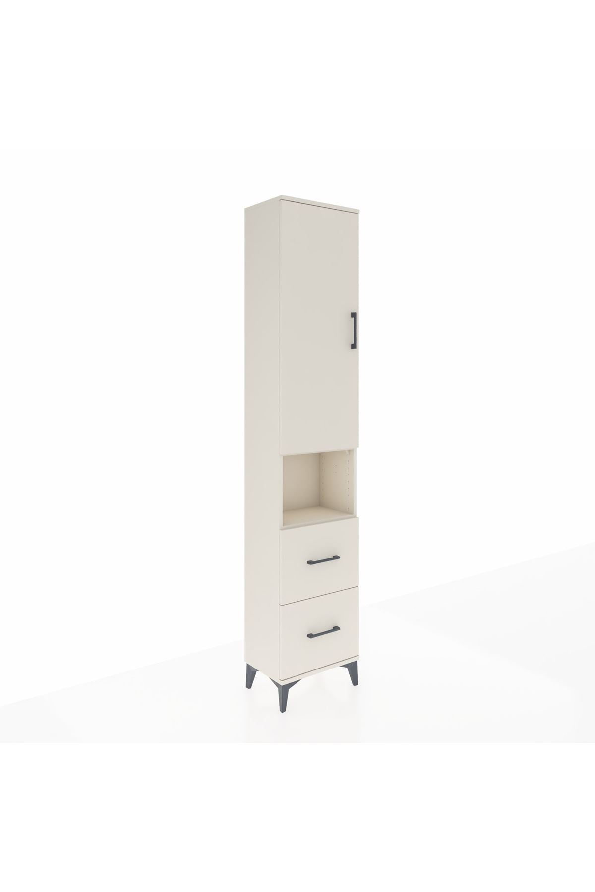 Arges Dolap 3 Raflı 2 Çekmeceli Tek Askılı 44x30x221 Aytaşı-Aytaşı