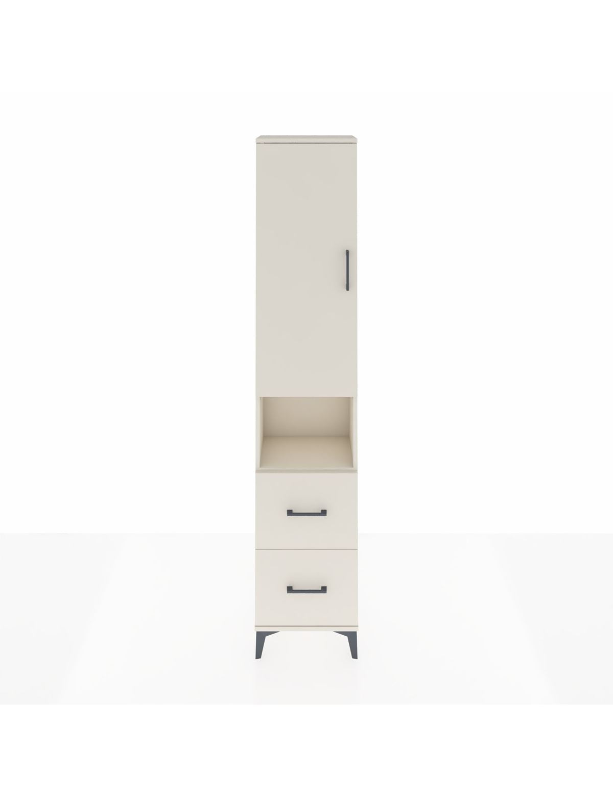 Arges Dolap 3 Raflı 2 Çekmeceli Tek Askılı 44x30x221 Aytaşı-Aytaşı