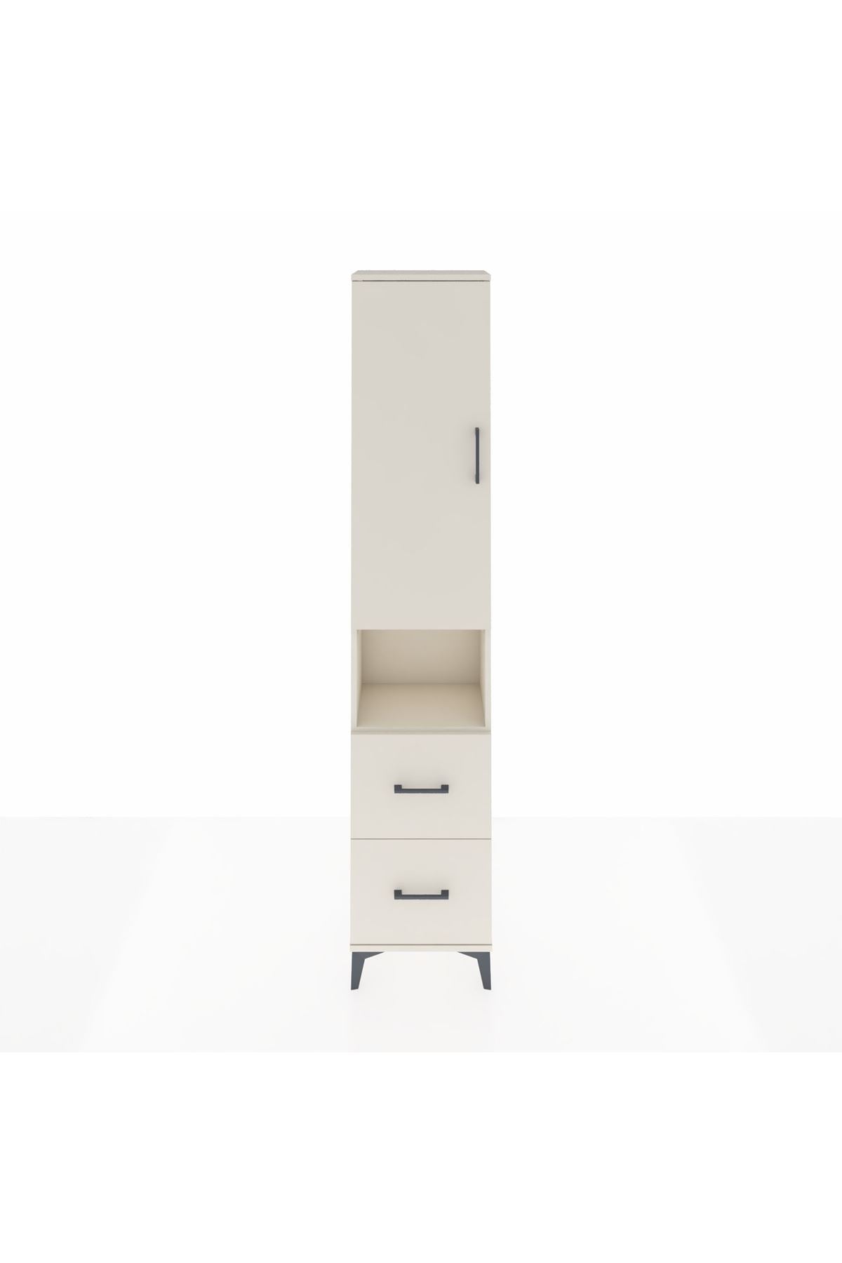 Arges Dolap 3 Raflı 2 Çekmeceli Tek Askılı 44x30x221 Aytaşı-Aytaşı