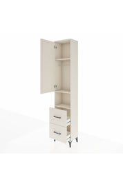 Arges Dolap 3 Raflı 2 Çekmeceli Tek Askılı 44x30x221 Aytaşı-Aytaşı