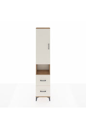 Arges Dolap 3 Raflı 2 Çekmeceli Tek Askılı 44x30x221 Çam-Aytaşı