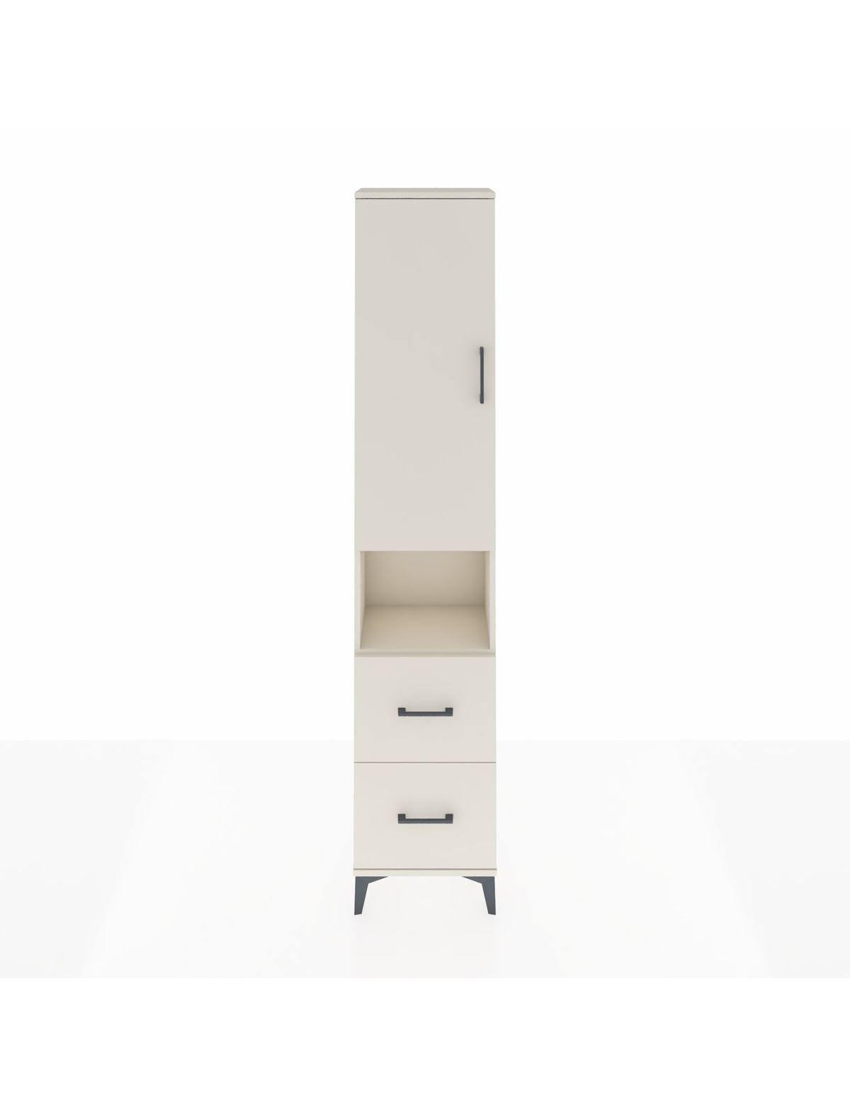 Arges Dolap 4 Raflı 2 Çekmeceli Tek Kapaklı 44x30x221 Aytaşı-Aytaşı