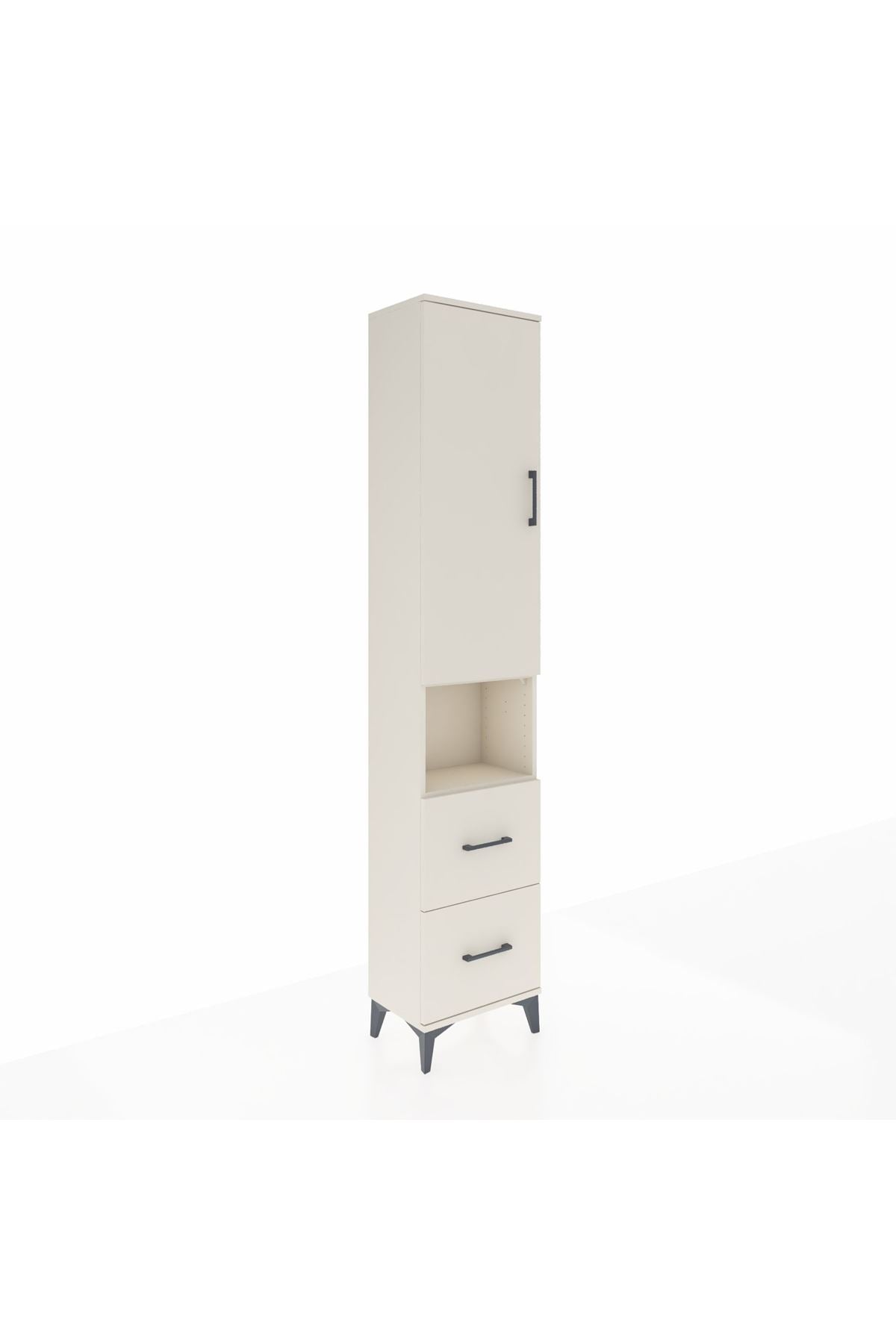 Arges Dolap 4 Raflı 2 Çekmeceli Tek Kapaklı 44x30x221 Aytaşı-Aytaşı