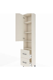 Arges Dolap 4 Raflı 2 Çekmeceli Tek Kapaklı 44x30x221 Aytaşı-Aytaşı