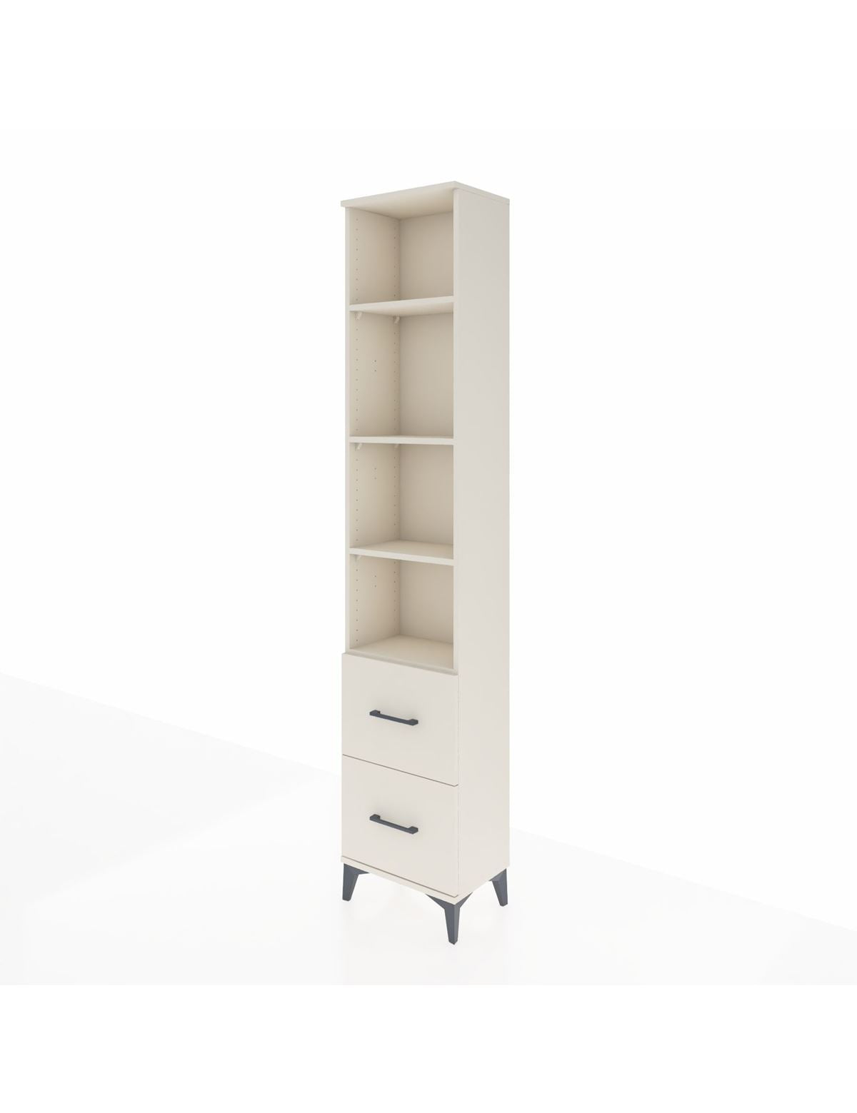 Arges Dolap 4 Raflı 2 Çekmeceli 44x30x221 - S28M182V1A