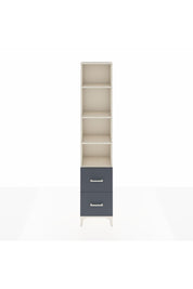 Arges Dolap 4 Raflı 2 Çekmeceli 44x30x221 Aytaşı-Antrasit