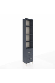 Arges Dolap 4 Raflı 2 Çekmeceli 44x30x221 Antrasit-Antrasit