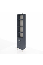 Arges Dolap 4 Raflı 2 Çekmeceli 44x30x221 Antrasit-Antrasit