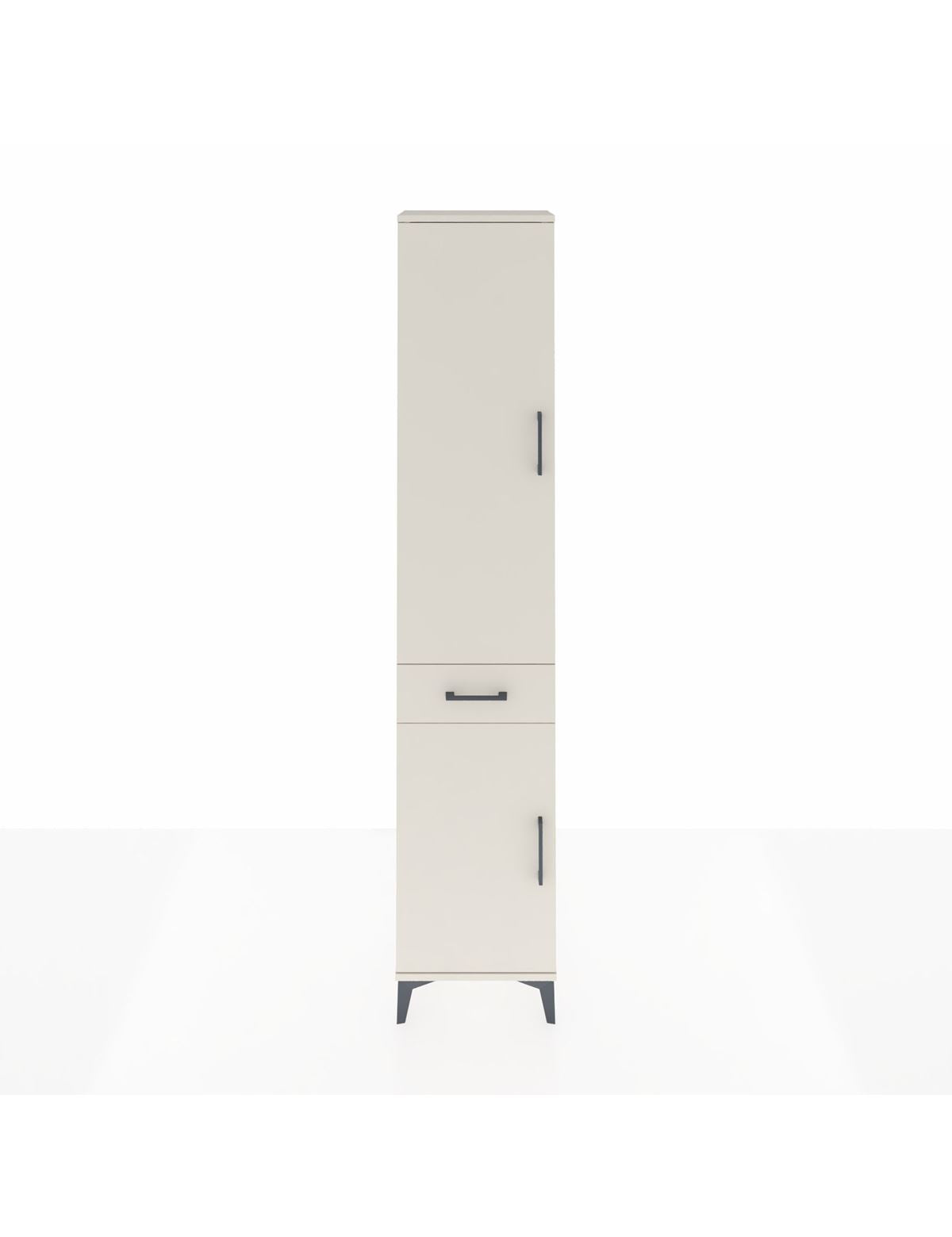 Arges Dolap 3 Raflı Tek Çekmeceli Tek Askılı 44x30x221 Aytaşı-Aytaşı