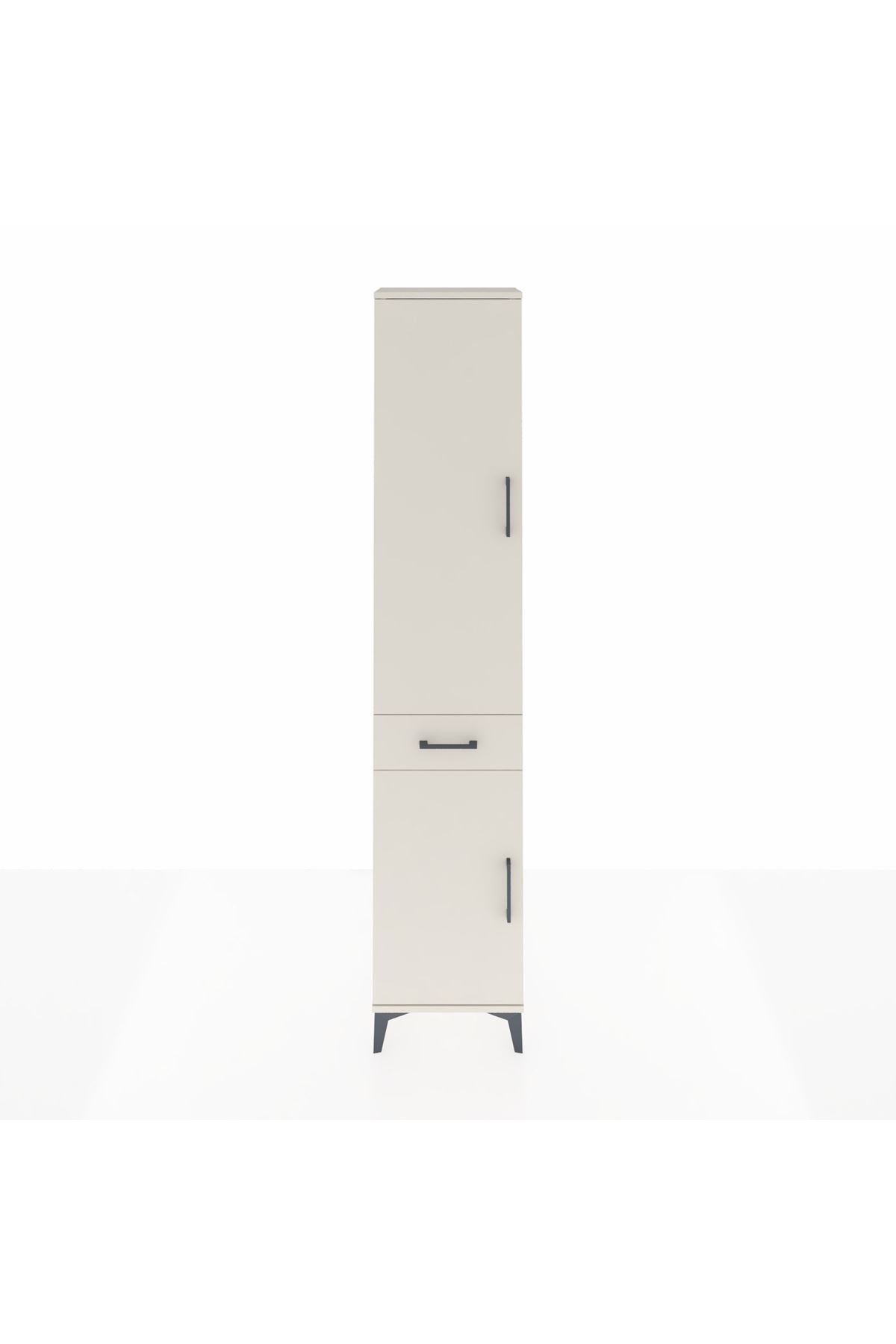 Arges Dolap 3 Raflı Tek Çekmeceli Tek Askılı 44x30x221 Aytaşı-Aytaşı