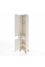 Arges Dolap 3 Raflı Tek Çekmeceli Tek Askılı 44x30x221 Aytaşı-Aytaşı