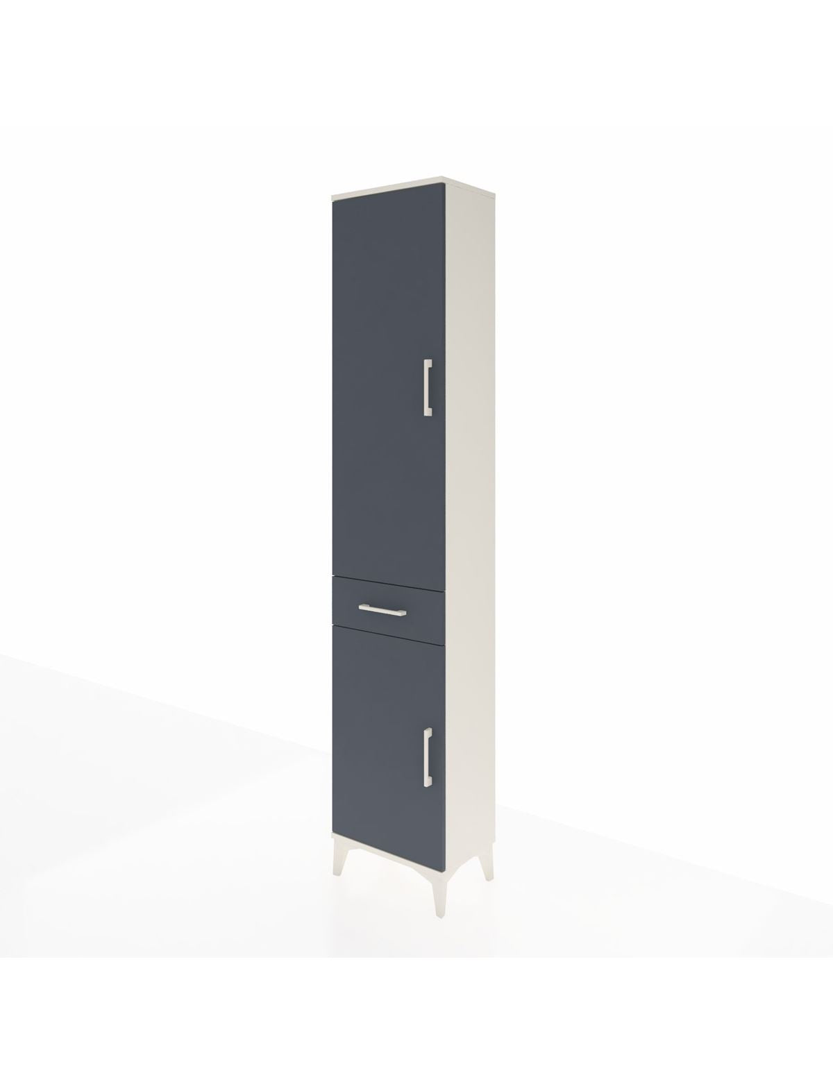 Arges Dolap 3 Raflı Tek Çekmeceli Tek Askılı 44x30x221 - S28M183V2A