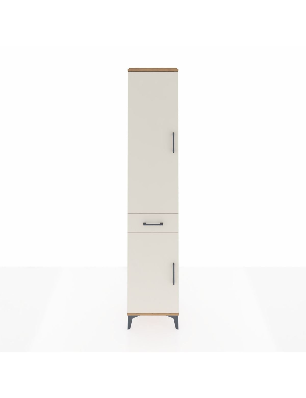 Arges Dolap 3 Raflı Tek Çekmeceli Tek Askılı 44x30x221 Çam-Aytaşı