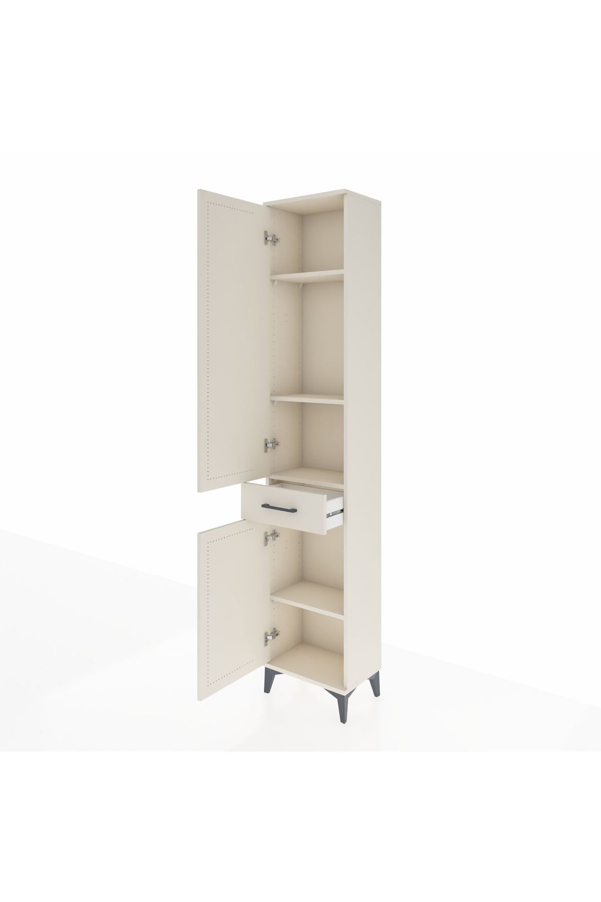 Arges Dolap 4 Raflı Tek Çekmeceli 2 Kapaklı 44x30x221 Aytaşı-Aytaşı