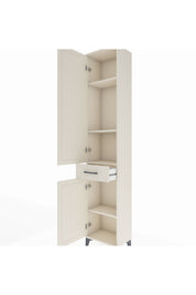 Arges Dolap 4 Raflı Tek Çekmeceli 2 Kapaklı 44x30x221 Aytaşı-Aytaşı