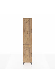 Arges Dolap 4 Raflı Tek Çekmeceli 2 Kapaklı 44x30x221 Çam-Çam