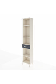 Arges Dolap 4 Raflı Tek Çekmeceli 44x30x221 Aytaşı-Antrasit