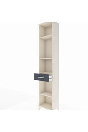 Arges Dolap 4 Raflı Tek Çekmeceli 44x30x221 Aytaşı-Antrasit