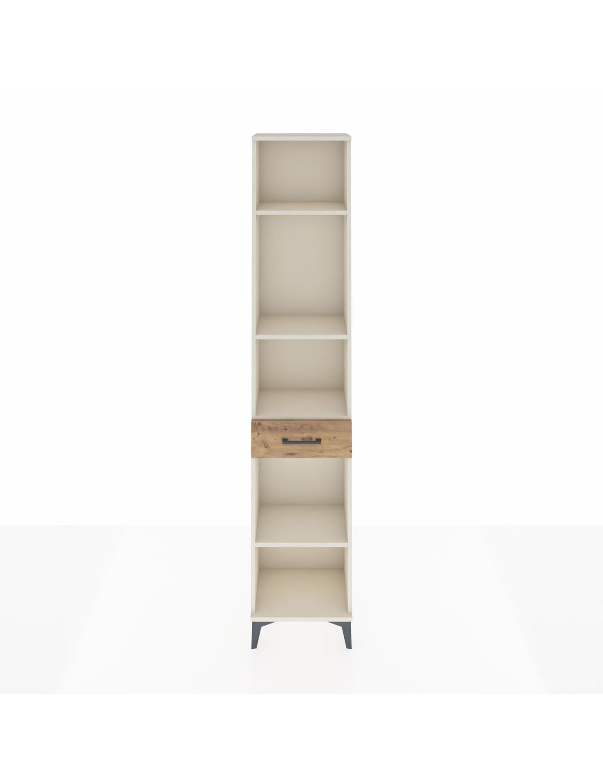 Arges Dolap 4 Raflı Tek Çekmeceli 44x30x221 Aytaşı-Çam