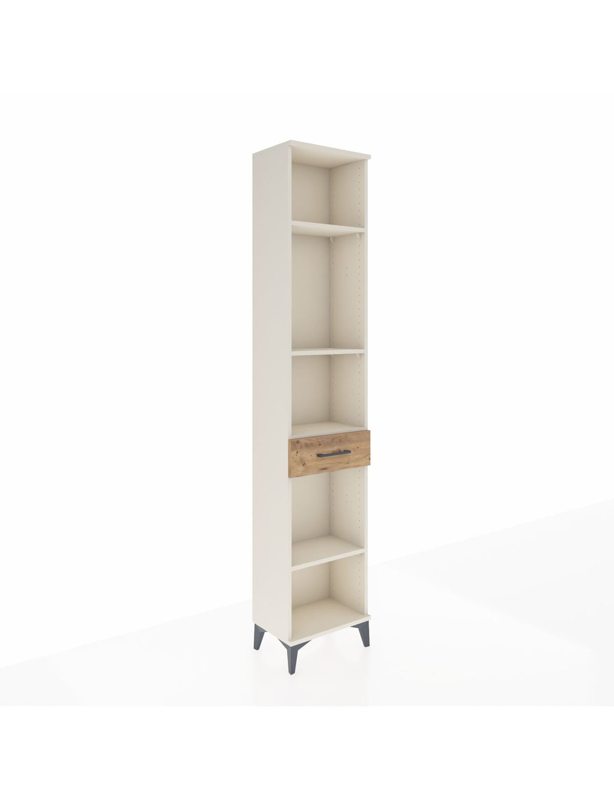 Arges Dolap 4 Raflı Tek Çekmeceli 44x30x221 Aytaşı-Çam