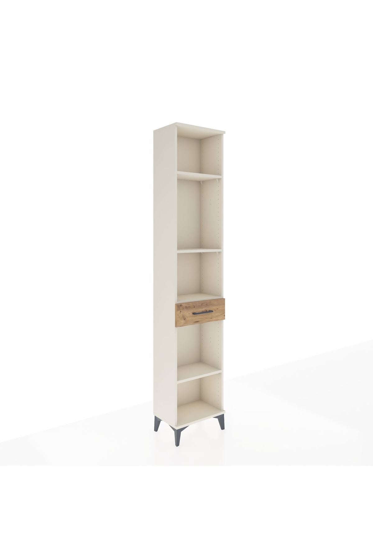 Arges Dolap 4 Raflı Tek Çekmeceli 44x30x221 Aytaşı-Çam