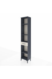 Arges Dolap 4 Raflı Tek Çekmeceli 44x30x221 Antrasit-Aytaşı