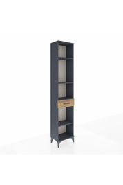 Arges Dolap 4 Raflı Tek Çekmeceli 44x30x221 Antrasit-Çam