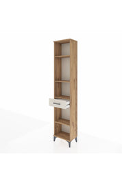 Arges Dolap 4 Raflı Tek Çekmeceli 44x30x221 Çam-Aytaşı