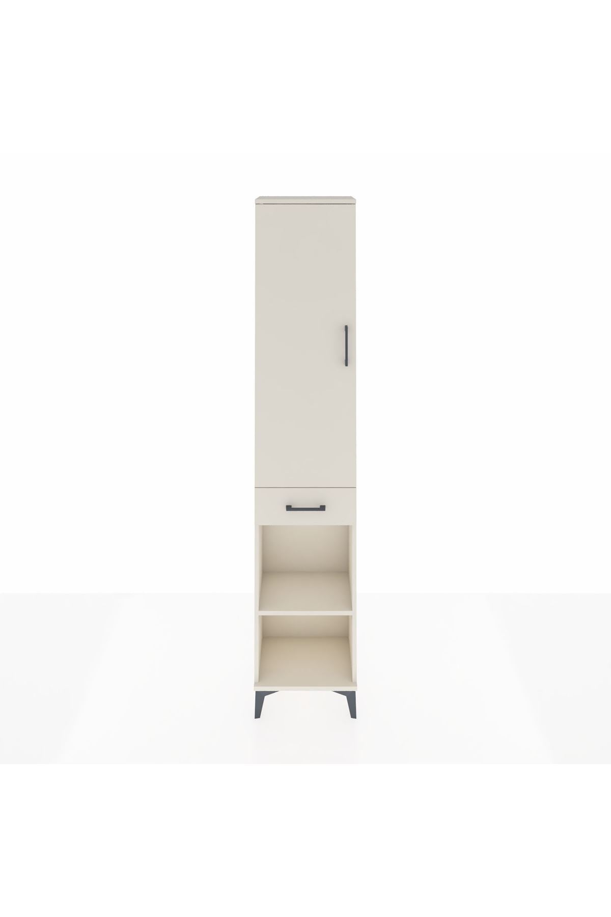 Arges Dolap 3 Raflı Tek Çekmeceli Tek Askılı 44x30x221 Aytaşı-Aytaşı