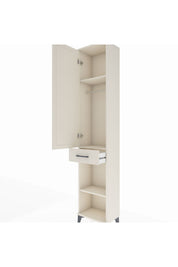 Arges Dolap 3 Raflı Tek Çekmeceli Tek Askılı 44x30x221 Aytaşı-Aytaşı