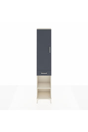 Arges Dolap 3 Raflı Tek Çekmeceli Tek Askılı 44x30x221 Aytaşı-Antrasit