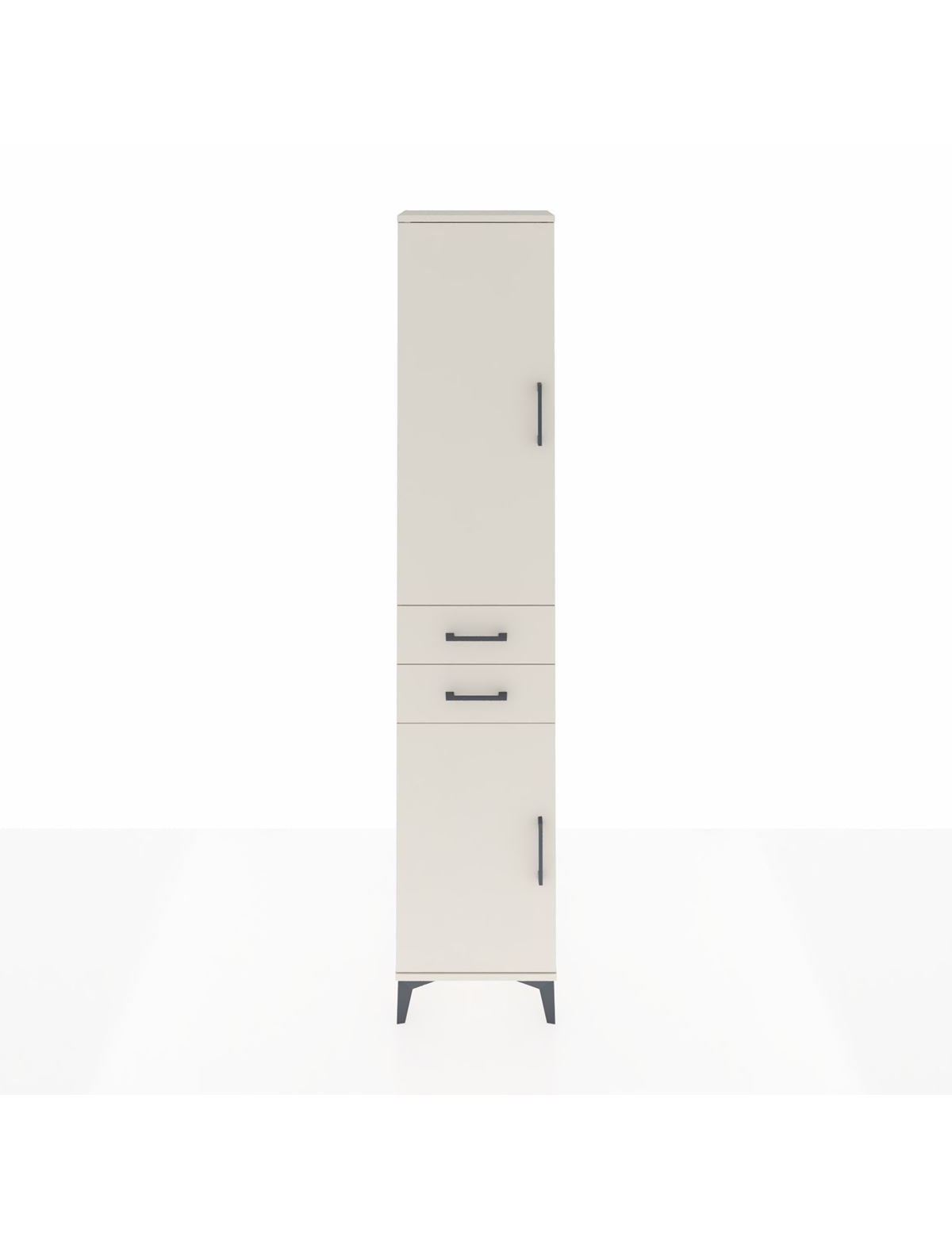 Arges Dolap 3 Raflı 2 Çekmeceli Tek Askılı 44x30x221 Aytaşı-Aytaşı