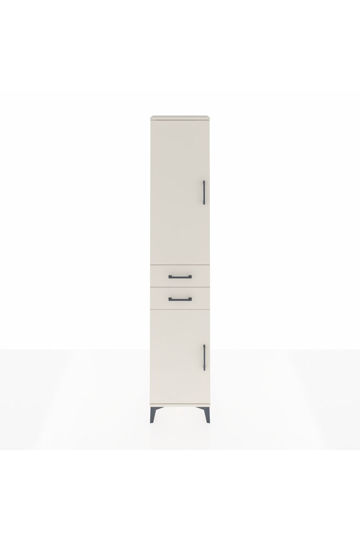 Arges Dolap 3 Raflı 2 Çekmeceli Tek Askılı 44x30x221 Aytaşı-Aytaşı